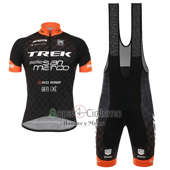 Trek Ropa Ciclismo Culotte Corto 2017 Mangas Cortas Negro